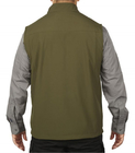 240 GSM Wind Water Resistant Work Clothes 100% Polyester Dark Green Vest