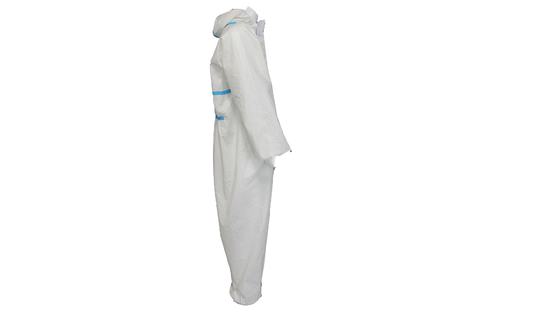 63GSM Disposable Protective coveralls With Plyester Thread