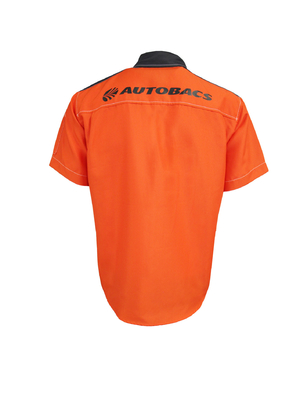 200GSM Men T-SHIRT & POLO 65 Polyester 35 Cotton T Shirts Orange Contrast Black
